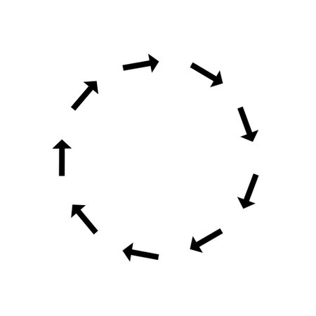 Spin arrow circle. Recycle arrown round frame. Repeat arrow circle