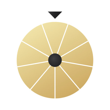 Lucky fortune wheel vector. Casino roulette leisure game templateのイラスト素材