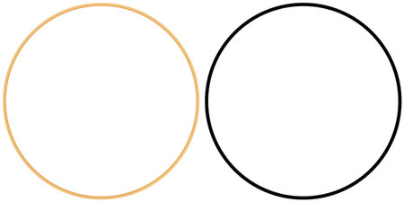 Gold and black rope circle. Decorative frame made of strong strands of ropes for durable fiber decoration for ornament vector designのイラスト素材