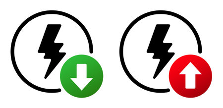 Flash Power Thunderbolt and Bolt Vector Logoのイラスト素材