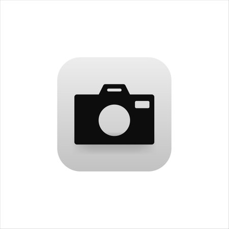 Photo application for mobile phone. Video icon in modern style. Camera app for phone.のイラスト素材