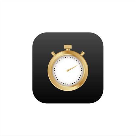 Clock application for mobile phone. Time icon in modern style. Cell app for watch.のイラスト素材