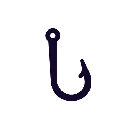 Black fishing hook with a round eye for catching fish effectively. suitable for various fishing...