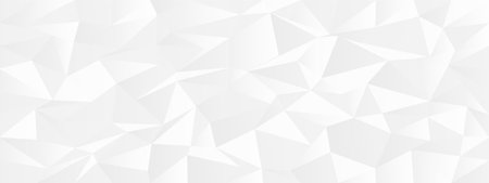 Geometric abstract design with white polygonal triangles for modern backgrounds or presentations.のイラスト素材