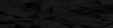 Abstract geometric black polygon pattern for modern design background and tech applications.