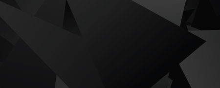 Abstract geometric black polygonal background with dark triangles and shapes.