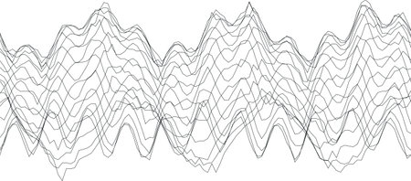 Abstract dynamic waveform pattern for modern graphic design and digital backgrounds.のイラスト素材