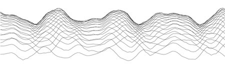 Abstract wavy line pattern design ideal for modern backgrounds and creative graphics.のイラスト素材