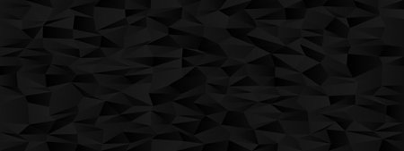 Abstract geometric background with black triangular shapes for modern design and textured patterns.
