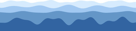 Abstract blue waves pattern in various shades.
