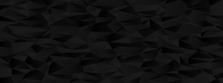 Abstract geometric chaos pattern with black polygonal shapes for modern background design.