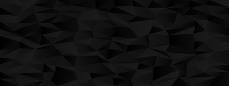 Abstract geometric chaos pattern with black polygonal shapes for modern design backgrounds.