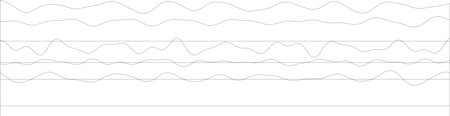 Wavy line pattern in abstract minimalist black and white design.