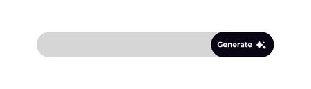 Ai interface button featuring a generate symbol designed for intuitive user interaction.