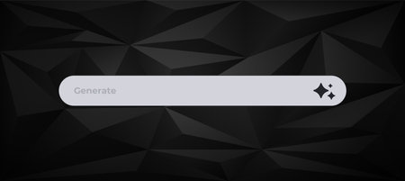 Ai interface element featuring a geometric icon used in artificial intelligence applications.のイラスト素材