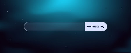 Ai interface bar designed for generating text with simple user input and advanced processing...