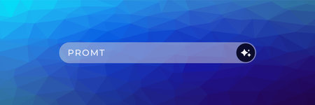 Ai search bar with a sleek icon, enhancing artificial intelligence user interaction efficiency.