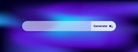 Ai interface element showcasing an interactive design with a generate button for user interaction.
