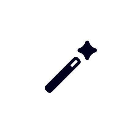 Ai wand symbol representing intelligence and creativity. ideal for interface and design themes.のイラスト素材