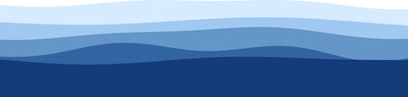 Abstract blue wave layers in gradient design.