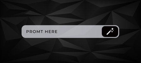 Ai technology interface featuring text and a distinct icon for software or digital applications.のイラスト素材