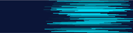 Dynamic blue lines create a striking abstract pattern against a dark background, emphasizing...