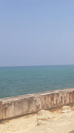 Beautiful seascape in Sampang Madura, Indonesia. View of the sea and the beach.