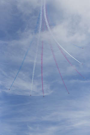 The Red Arrows, RAF Aerobatic Team, Formation Flyingのeditorial素材