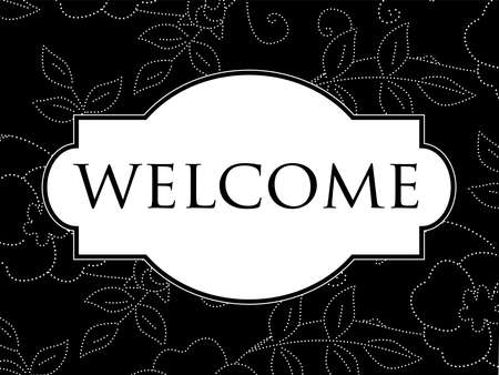 Elegant Welcome Signのイラスト素材