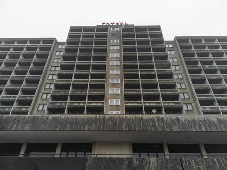 Residential building. The building was built in 1986.の写真素材