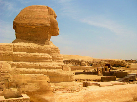 Great Sphinx of Giza,Egyptの写真素材