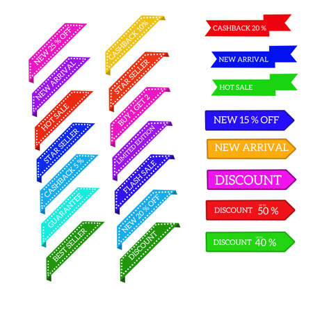 Set of icons sale big sale, discount, coupon.のイラスト素材