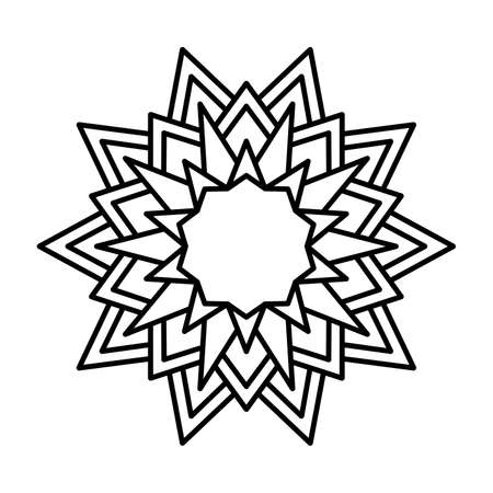 Simple design of illustration mandalaのイラスト素材