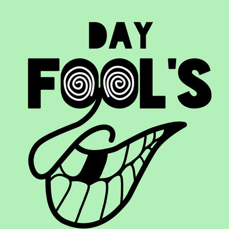 April fool's day background vectorのイラスト素材