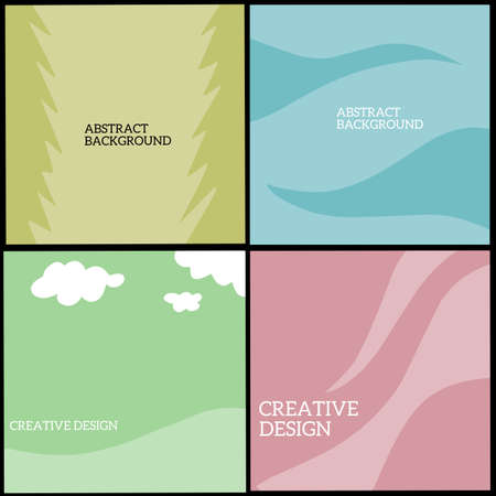 Set of abstract background, cover book modernのイラスト素材