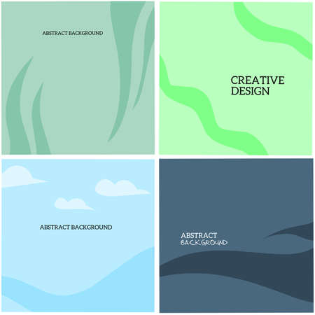 Set of abstract background modern templateのイラスト素材