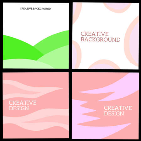 Set of abstract background, banners, brochureのイラスト素材