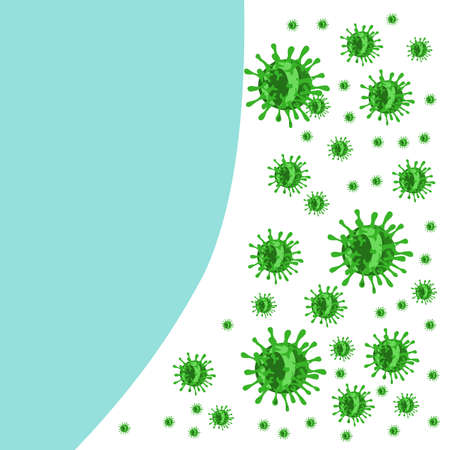 Covid-19 coronavirus and virus backgroundのイラスト素材