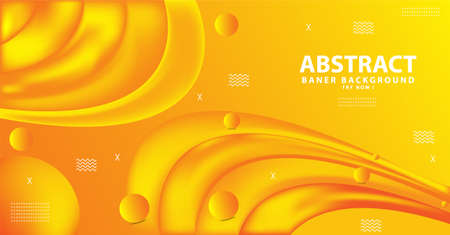 Abstract Background with gradation mesh yellow colorのイラスト素材