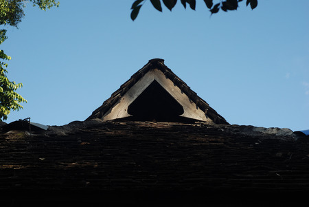 Bamboo roofの写真素材