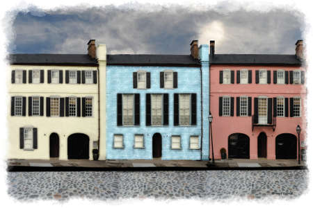 Row of housesの写真素材