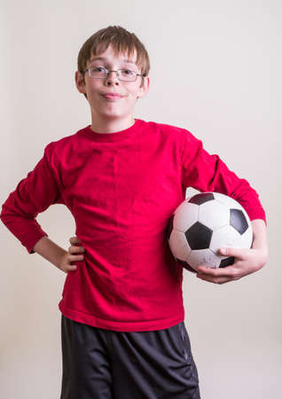 Teen boy soccer playerの写真素材
