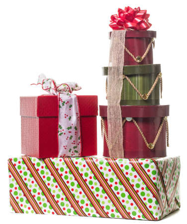 Christmas Gifts over white
