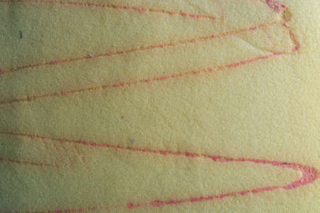 Yellow background texture surface of the sponge. The foam used texture