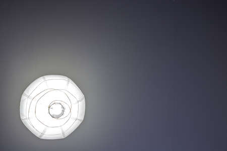 Chinese lantern white on a gray background.の写真素材