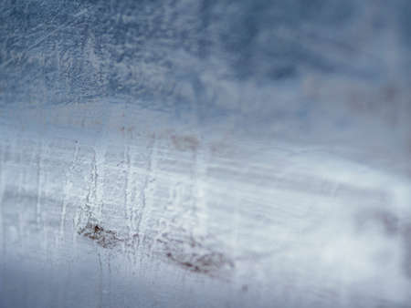 Dirty window glass close up at streetの写真素材