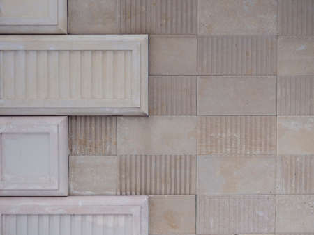 White Rustic Texture. Retro Whitewashed Old Brick Wall Surface. Vintage Structure. Grungy Shabby...