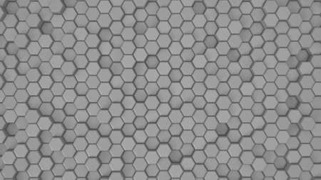 Abstract Hexagon Geometric Surface Loop 1A: light bright clean minimal hexagonal grid pattern,...