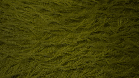 Very peri green artificial fur texture. faux fur closeup.