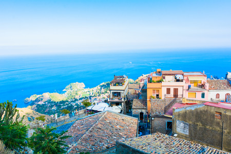 Sicilian landscape in a summer dayの写真素材